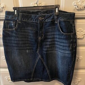 Lane Bryant Indigo Denim Skirt